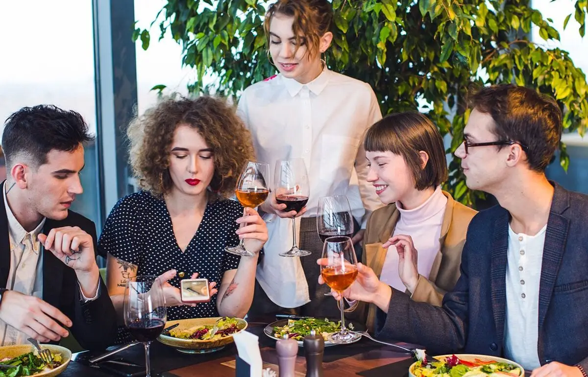 people eating on terrace kitchen restaurant