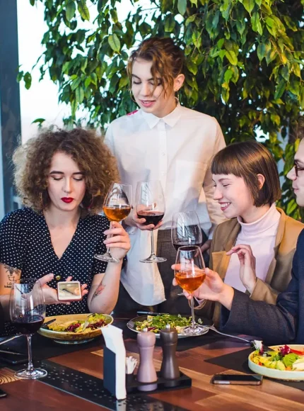people eating on terrace kitchen restaurant
